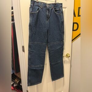 Vintage Draggin Fast Company Motorcycle Blue Jeans with Kevlar Lining